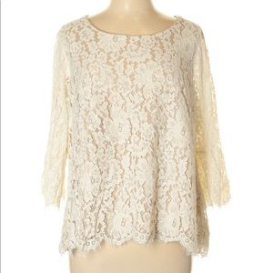 Rose and Olive Lace Top
